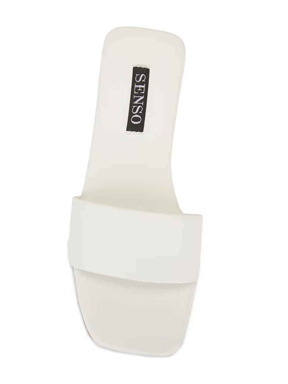 SENSO Haven Flats Ivory White Wide-Band Slides Mules shoes Revolve 37 7